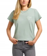 Koszulki i topy damskie - T-shirt Lee SMALL LOGO TEE 112350199 Intuition Grey XS - miniaturka - grafika 1