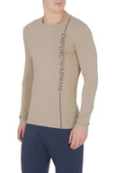 Koszulki męskie - Emporio Armani Męski T-shirt z logo z boku, lina, XL - miniaturka - grafika 1