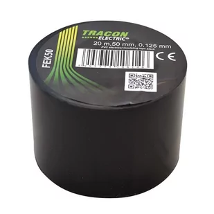 Praxa Tracon Electric izolacyjna 20mx50mm czarny FEK50 - Inne mocowania - miniaturka - grafika 1