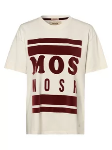 MOS MOSH - T-shirt damski  Candi, beżowy|czerwony - Koszulki i topy damskie - miniaturka - grafika 1
