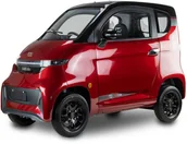 Skutery - Czterokołowiec lekki, skuter elektryczny zabudowany z dachem MICRO CAR BILI BIKE SIGMA 4 LIT LiFePO4 czerwony ciemne wnętrze - miniaturka - grafika 1
