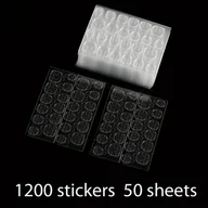 Inne - TEMU 1200 Naklejek 50 Arkuszy Żel Klej Ultracienkie Dwustronne Żelowe Naklejki Na Paznokcie Super Mocne Klejące Sztuczne Paznokcie Żółty Klej Do - miniaturka - grafika 1