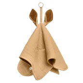Smoczki uspokajające - Bibs Cuddle Cloth Kangaroo Pieluszka Przytulanka Z Zawieszką Na Smoczek Desert Sand - miniaturka - grafika 1