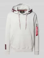 Bluzy męskie - Bluza z kapturem, kieszenią kangurką i boczną kieszenią na zamek błyskawiczny - miniaturka - grafika 1