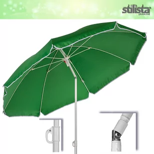 ZIELONY PARASOL PLAŻOWY 160CM ŁAMANY TARAS BALKON - Parasole ogrodowe - miniaturka - grafika 4