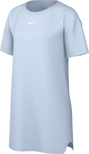 Nike Sportswear Essential DV7882-423, koszulka z krótkim rękawem, niebieska sukienka z krótkim rękawem, niebieska