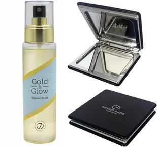7suns GOLD & GLOW Eliksir Do Opalania Olejek + Podwójne Lusterko Gratis - Balsamy i kremy do opalania - miniaturka - grafika 1