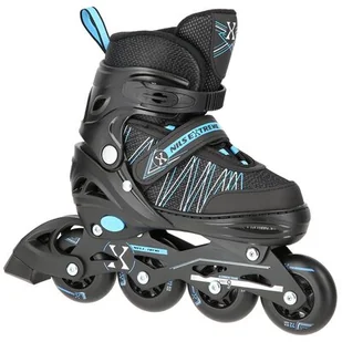 Nils EXTREME NH11912 A 2w1 BLACK/BLUE ROZM. L(39-42) ŁYŻWOROLKI Z WYM. PŁ. HOKEJOWĄ EXTREME - Rolki - miniaturka - grafika 1