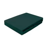 Prześcieradła - Prześcieradło jersey 220x200 z gumką zieleń butelkowa Darymex - miniaturka - grafika 1