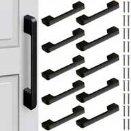 Meble modułowe i akcesoria - Uchwyt meblowy reling czarny matowe 10,4 x 2,2 x 1,2 cm 10SZT - miniaturka - grafika 1