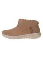 Botki damskie - Skechers Skórzane botki "On the Go Joy" w kolorze jasnobrązowym - miniaturka - grafika 1