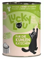 Mokra karma dla kotów - Lucky Lou Lifestage Kitten Drób i wołowina puszka 400g - miniaturka - grafika 1