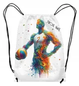 Plecaki worki - Worek Workoplecak Dla Fana Siatkówki Siatkarz Volleyball Imię - miniaturka - grafika 1