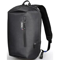 Torebki damskie - Porty Designs - plecak SAN FRANCISCO 15,6 cala szary. Zawiera regulowany pasek na piersi, kieszeń na tablet 25 cm, sekretną tylną kieszeń, pasek na wózek i zewnętrzny port ładowania obwodowego. - miniaturka - grafika 1