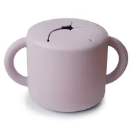 Kubki dla dzieci - Mushie, Kubek Niewysypek na Przekąski Soft Lilac - miniaturka - grafika 1
