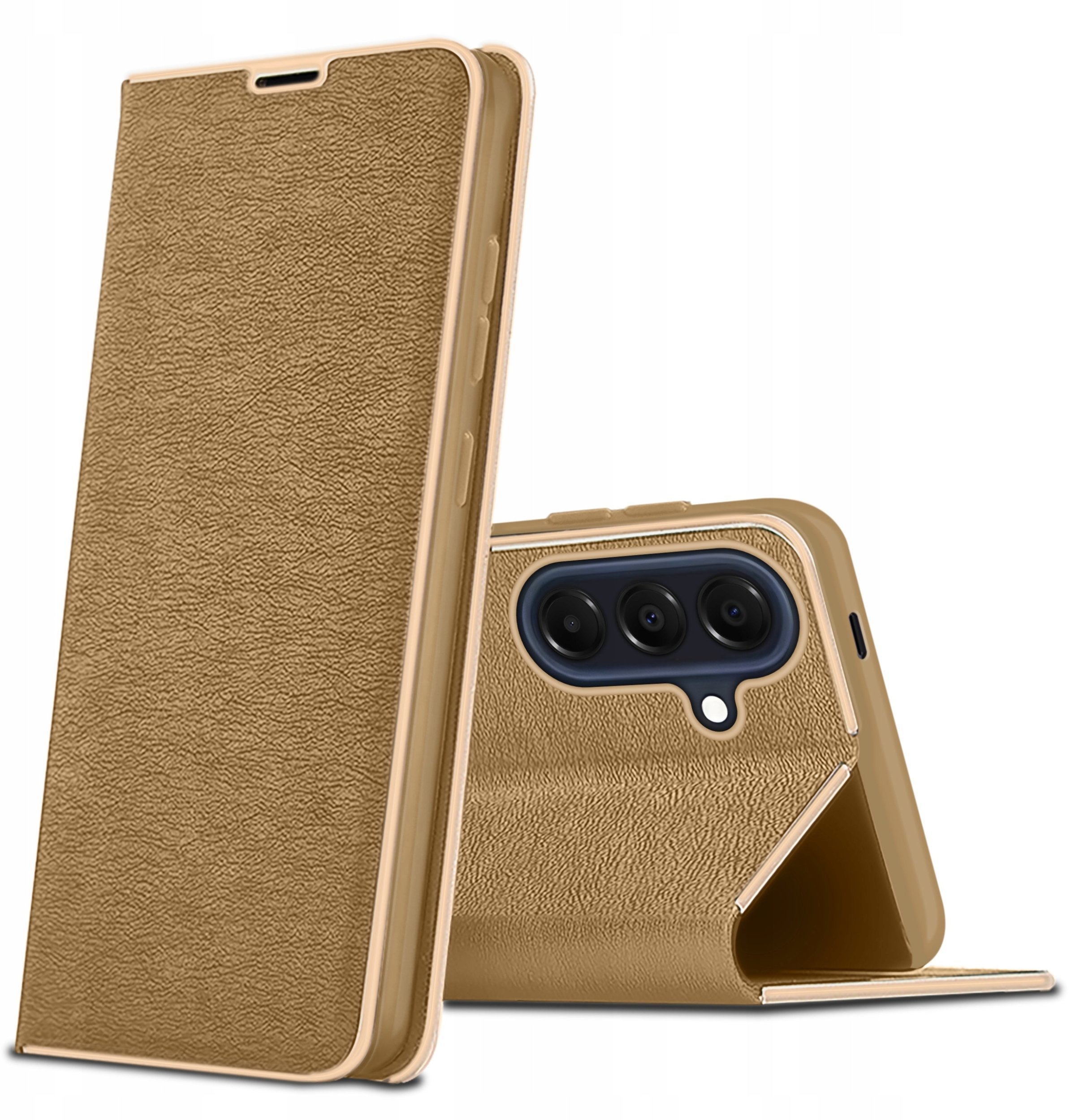 krainaGSM Etui z klapką do Samsung A57 Case Magnet PREMIUM Portfel + Szkło 9H