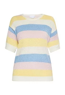 usha BLUE LABEL Damski sweter z dzianiny 15426479, biało-różowy żółty, M/L, biały, różowy, żółty, M-L - Swetry damskie - miniaturka - grafika 1