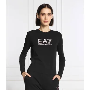 EA7 Bluzka | Regular Fit - Bluzki damskie - miniaturka - grafika 1
