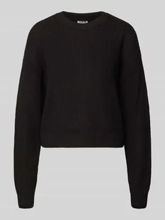 Sweter z dzianiny z okrągłym dekoltem model ‘MAYSA’ - Swetry damskie - miniaturka - grafika 1