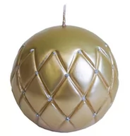 Świece - Art Pol Świeca złota Florencja kula 97938 219989 - miniaturka - grafika 1