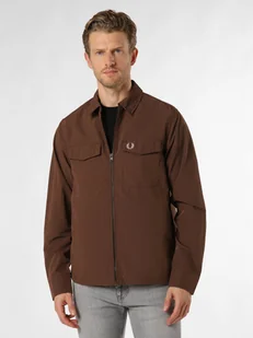 Fred Perry Kurtka męska Mężczyźni brązowy jednolity, XL - Kurtki męskie - miniaturka - grafika 1