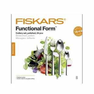 FISKARS ZESTAW SZTUĆCÓW 24szt. BŁYSZCZĄCE FF - Serwisy obiadowe - miniaturka - grafika 1