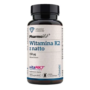 PHARMOVIT Pharmovit Witamina Witamina K2 z natto 60 k - Suplementy naturalne - miniaturka - grafika 1