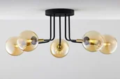 Lampy sufitowe - Lampa z bursztynowymi kloszami JUP 2038 BU 5 CZ/MS BU - miniaturka - grafika 1