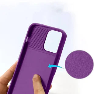 Etui SAMSUNG GALAXY S22 ULTRA Silikonowe z Osłoną na Aparat Nexeri Silicone Lens fioletowe - Etui i futerały do telefonów - miniaturka - grafika 2