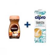 Kawa - Nescafe Crema Kawa rozpuszczalna + Alpro Napój kokosowy Barista Zestaw 200 g + 1 l - miniaturka - grafika 1