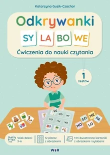 Odkrywanki Sylabowe ćwiczenia do nauki czytania zestaw 1 - Katarzyna Guzik-Czachor - książka - Pedagogika i dydaktyka - miniaturka - grafika 1