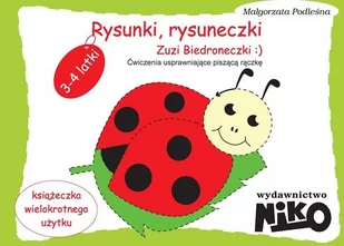Niko Rysunki, rysuneczki Zuzi Biedroneczki - MAŁGORZATA PODLEŚNA - Książki edukacyjne - miniaturka - grafika 1