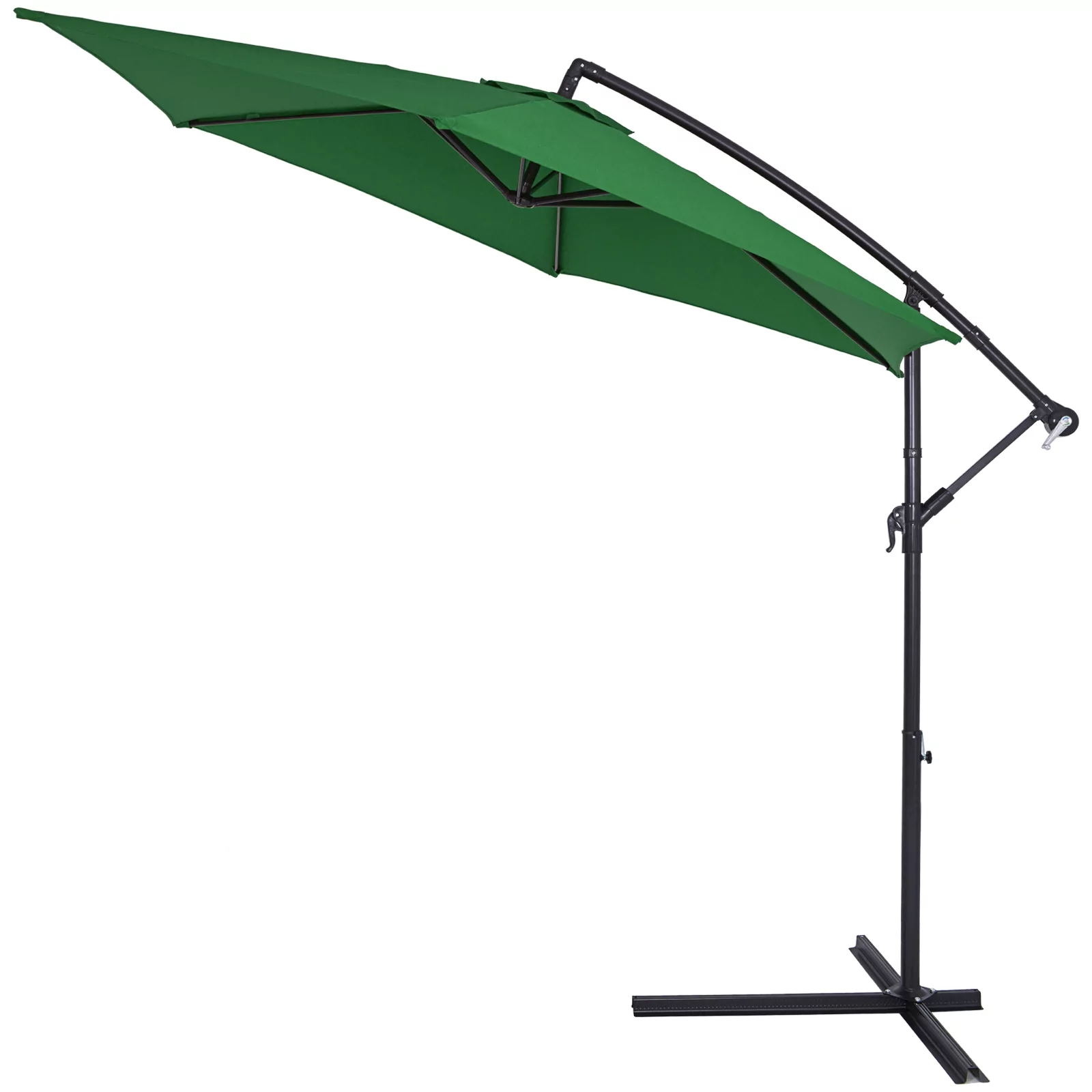 Parasol ogrodowy zielony​alu Ø300cm + pokrowiec UV50+