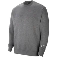 Bluzy męskie - BLUZA NIKE PARK 26 FLEECE CREW SWOOSH IO9039-071 SZARY XXXL - miniaturka - grafika 1