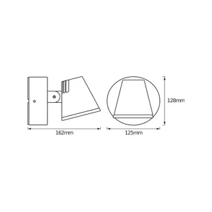 OSRAM Kinkiet zewnętrzny LED ENDURA STYLE MIDI, aluminiowy / szary / cynkowy, aluminium, nowoczesny - Lampy ogrodowe - miniaturka - grafika 1