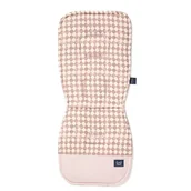 Akcesoria do wózków - La Millou Organic Jersey Stroller Pad Princess Chessboard, wkładka do wózka - miniaturka - grafika 1