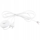 Klawisze i ramki - Włącznik przełącznik nożny z przewodem biały - miniaturka - grafika 1