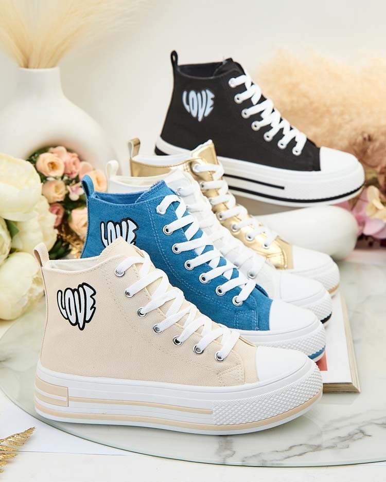 Royalfashion Sportowe trampki damskie z printem Lizz-38