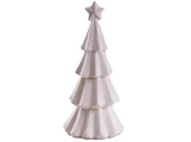 Choinki - Choinka Sztuczna Z Gwiazdą Welurowa Biała 30 Cm - miniaturka - grafika 1