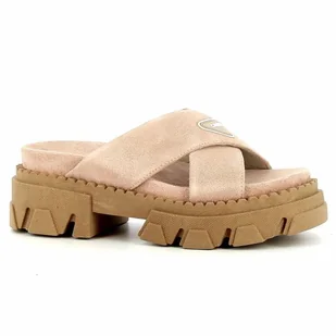 Różowe klapki na platformie CARINII roz39 - Carinii - Klapki i japonki damskie - miniaturka - grafika 1