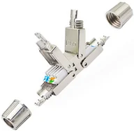 Pozostałe akcesoria sieciowe - Łącznik modularny rj45-rj45 szybkie połączenie 2 przewodów ethernetowych RJ8 - miniaturka - grafika 1