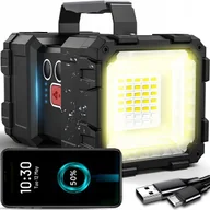 Latarki - Mocna Latarka Led Akumulatorowa Szperacz Dwustronna Powerbank Biwakowa Cree - miniaturka - grafika 1
