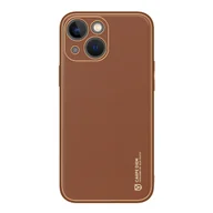 Etui i futerały do telefonów - Dux Ducis Yolo etui iPhone 14 elegancki pokrowiec ze skóry ekologicznej brązowy - miniaturka - grafika 1