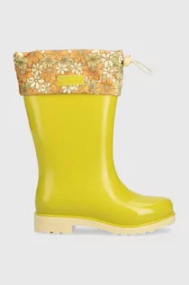 Buty dla dziewczynek - Melissa kalosze dziecięce Rain Boot III Inf kolor zielony - grafika 1