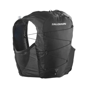 Kamizelka biegowa z dwoma bidonami Salomon Active Skin 8 black - L - Plecaki - miniaturka - grafika 1