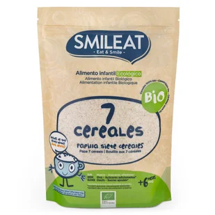 Kaszka wieloziarnista dla dzieci Smileat Papilla 7 Cereales Bio 200 g (8437017636144) - Płatki śniadaniowe i musli - miniaturka - grafika 1