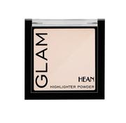 Rozświetlacze do twarzy i ciała - HEAN GLAM - Highlighter Powder - Wielofunkcyjny rozświetlacz do twarzy i ciała - 7,5 g - 202 LYCHEE GLOW - miniaturka - grafika 1