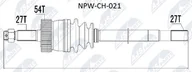 Układ napędowy - akcesoria - Wał napędowy NTY NPW-CH-021 - miniaturka - grafika 1