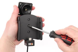 Brodit Uchwyt do Samsung Galaxy S22 z wbudowanym kablem USB oraz ładowarką samochodową - Uchwyty samochodowe do telefonów - miniaturka - grafika 5