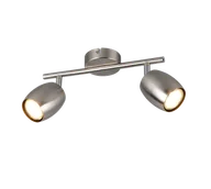 Lampy sufitowe - NANCY R86262007 regulowana lampa ścienna sufitowa nikiel mat 2xGU10 - miniaturka - grafika 1